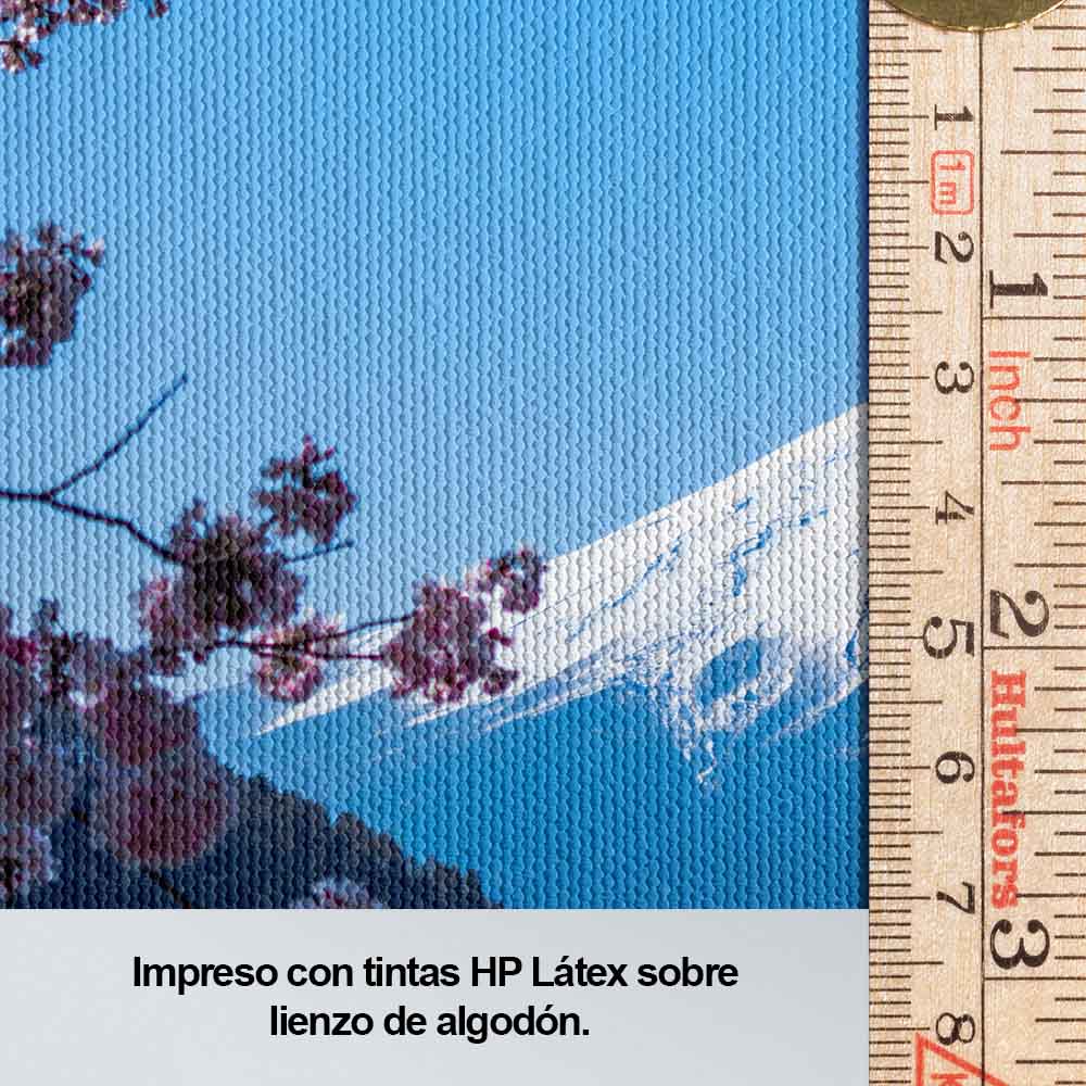 Montañas y flores