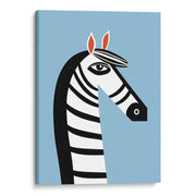 Zebra y azul