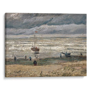 Playa de Scheveningen en Stormy Weather