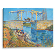El puente Langlois en Arles con mujeres lavando
