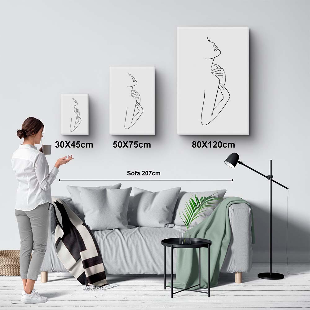 Cuadro Decorativo - Arte de la línea delgada