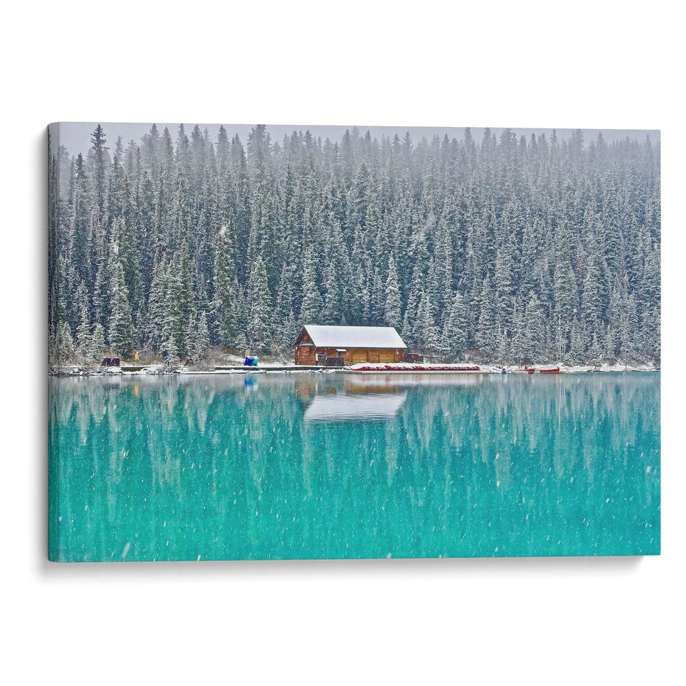 Lago y nieve